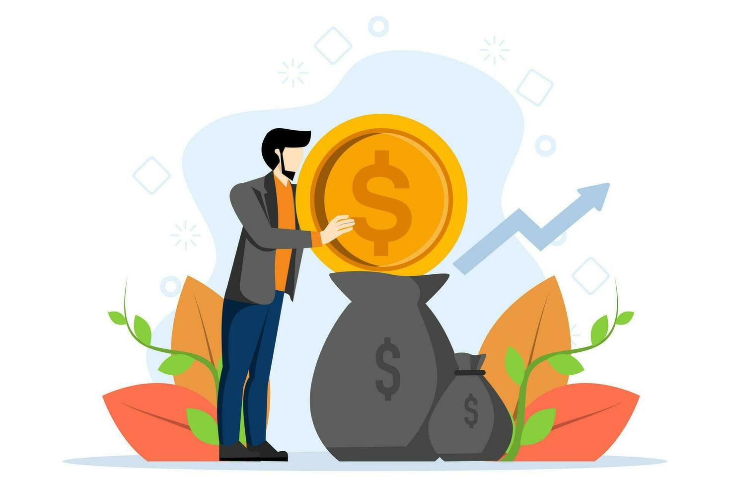 Dollar mutual funds illustration